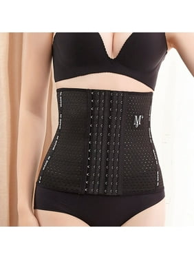 Hujukuludusu Womens Lace Up Tied Wide Waist Tight Corset Belt Slimming Body Shaper Belt